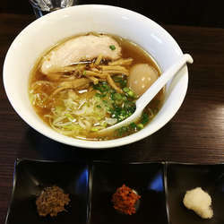 味玉醤油麺+薬味おろし