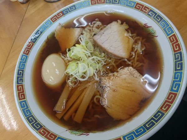 「大550円 煮玉子100円」@くどうラーメンの写真