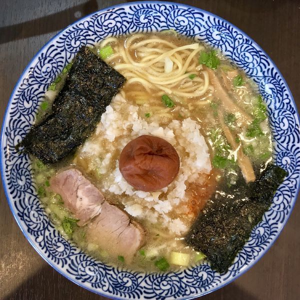「みぞれラーメン ¥750円（中盛＋100円）」@がんこや かるがんラーメン 千代田本店の写真