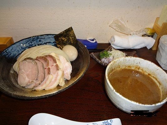 「濃厚つけ蕎麦　大盛り（叉焼+玉子追加）」@つけ蕎麦 尚念の写真