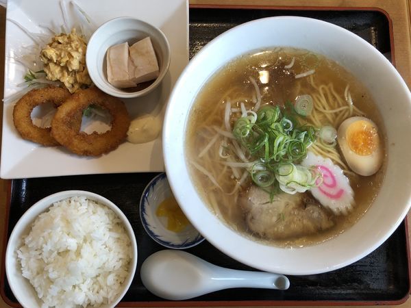 「満腹ラーメンセット ¥800」@中華食房 チャングイの写真