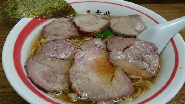 「焼豚麺（980円）＋そぼろご飯（100円）」@青竹平打ち中華そば 麺壱吉兆の写真
