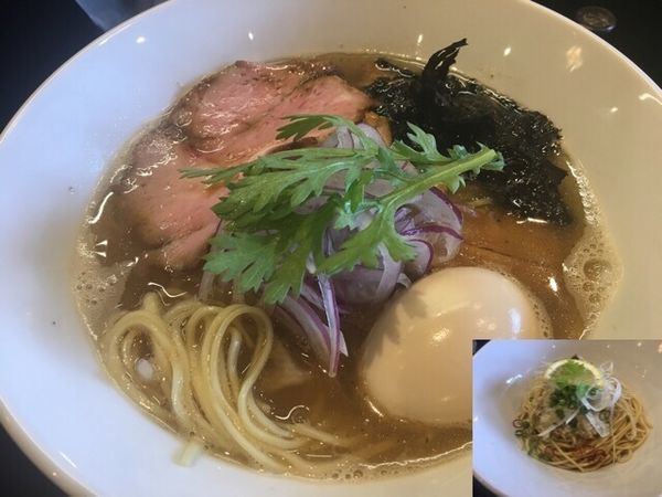 「特製煮干しそば950円、替え玉300円」@麺屋しとらすの写真