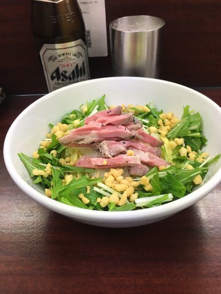 「海老風味の油そば880円」@麺屋 民のかまどの写真