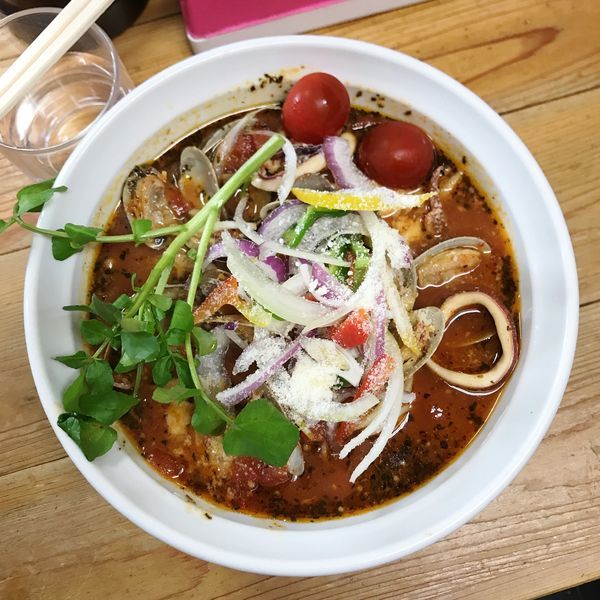 「ペスカトーレ・ロッソ 並」@自家製麺 てんかの写真