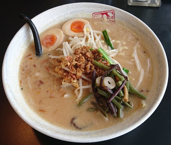 「信州味噌らーめん＋味噌漬け煮玉子」@味噌屋 麺吉の写真