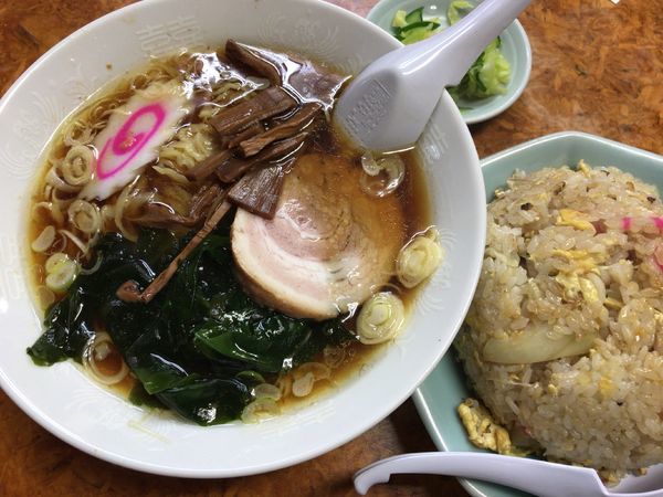 「正油ラーメン　チャーハン」@かし亀の写真