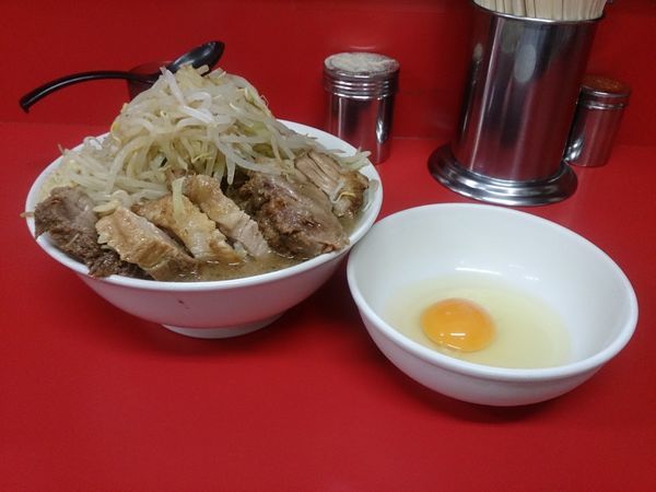 「小ラーメン豚入り」@ラーメン二郎 茨城守谷店の写真