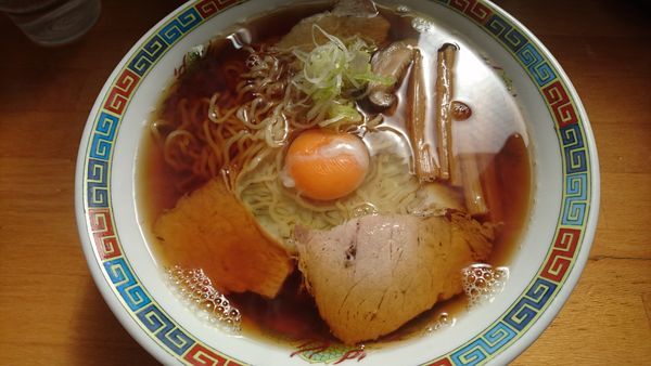 「月見ラーメン」@くどうラーメンの写真