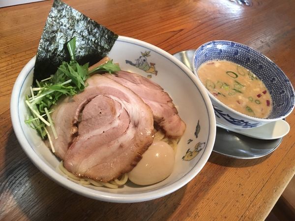 「３馬力つけそば」@中華そば 一楽の写真