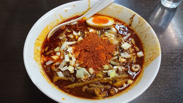 「辛~めん」@つけめん 高木や 高田馬場店の写真