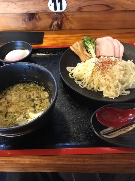 「温玉つけ麺」@手打ち中華そば 和屋の写真