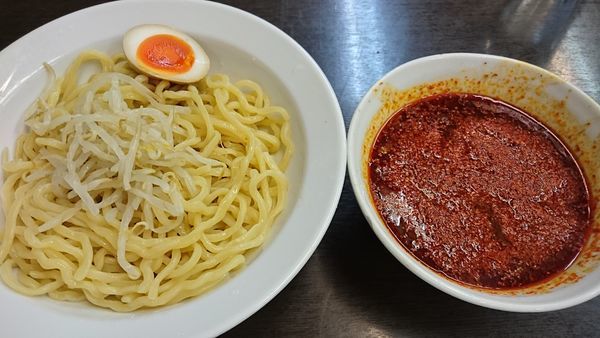 「辛子みそつけ麺  超辛」@つけめん 高木や 高田馬場店の写真