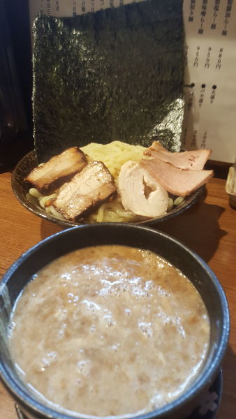 「特製醤油つけ麺＋大盛（サービス券）」@麺バカ息子の写真