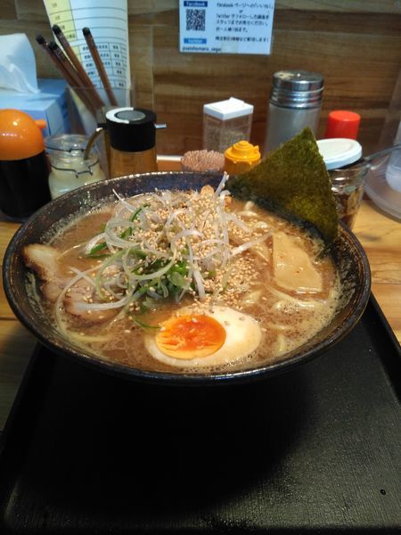 「濃厚中華そば　大盛」@清勝丸 相模大野店の写真