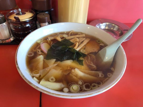「ワンタン麺  600円」@中華料理 わかまつの写真