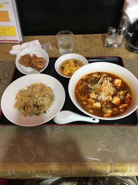 「麻婆ラーメンセット」@中国料理 つね川の写真