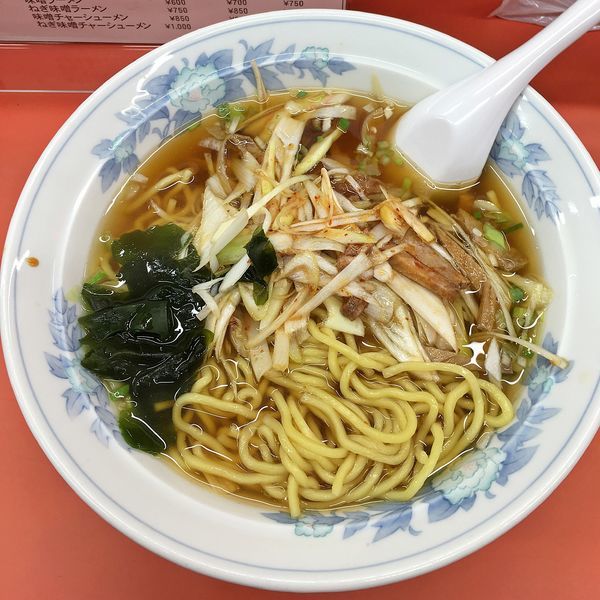 「ネギらーめん　￥６００」@中華そば はじめの写真