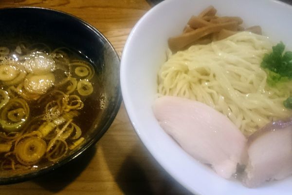 「柿酢つけ麺（醬油、大盛り無料）」@麺屋KABOちゃんの写真