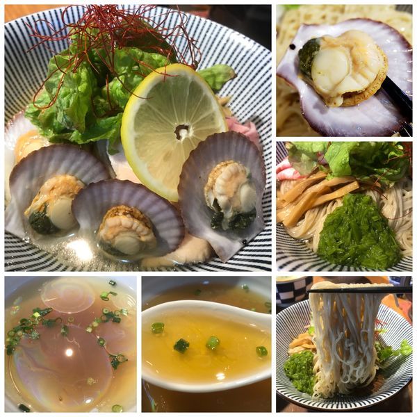 「【限定】冷やし帆立つけそば 880円」@寿製麺よしかわ 川越店の写真