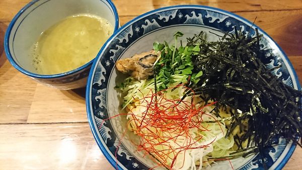 「かき・つけ麺　９００円」@麺や佐市の写真