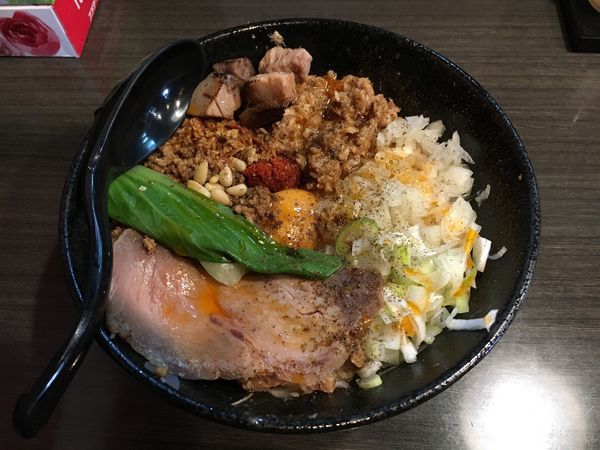 「坦坦まぜそば➕豚ほぐし➕麺増し」@つけ麺 陽の写真