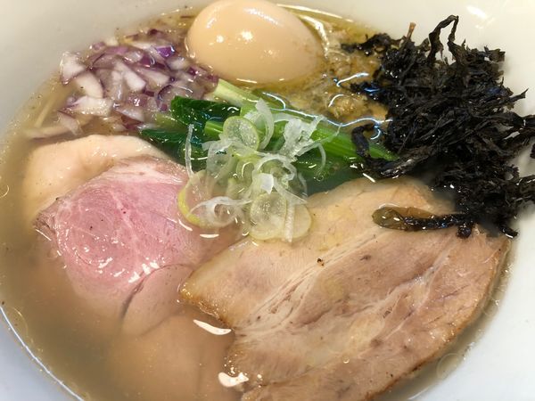 「特製貝節潮そば」@CLAM＆BONITO貝節麺RAIKの写真