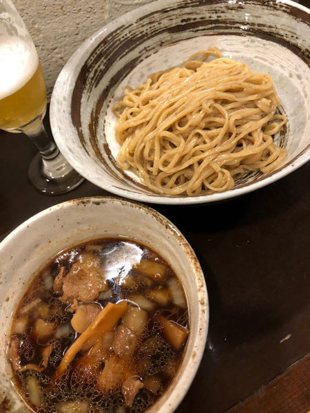 「【限定】生姜焼きつけ麺　850円」@づゅる麺 池田の写真