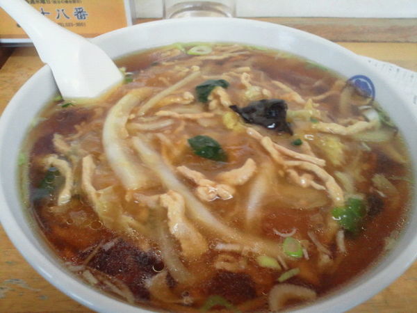 「肉絲タンメン 800円」@中華 十八番の写真