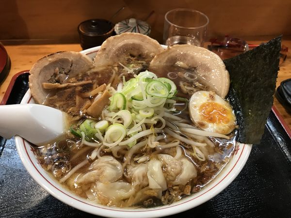 「ワンタンチャーシュー麺」@麺家 香湯らーめんの写真