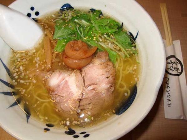 「梅しおらーめん　800円」@与ろゐ屋の写真