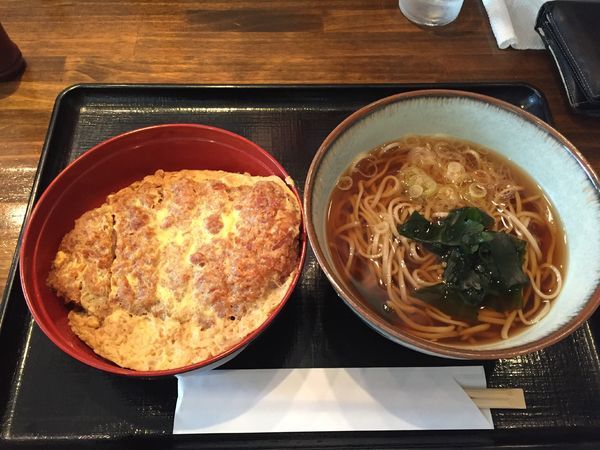 「かつ丼セット」@串焼酒房 仁乃房の写真