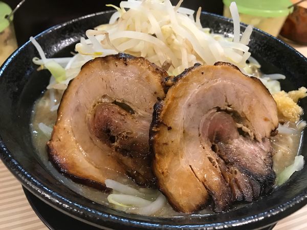 「煮干し1号（大盛り野菜マシ）」@ラーメン ポール亭の写真