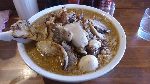 「トンテキジロー890円+味噌100円」@らーめん・つけめん 八角の写真