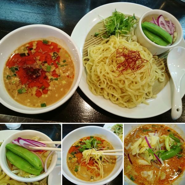 「特製阿吽つけ麺(3辛/数量限定)  950円」@四川担担麺 阿吽 浅草店の写真