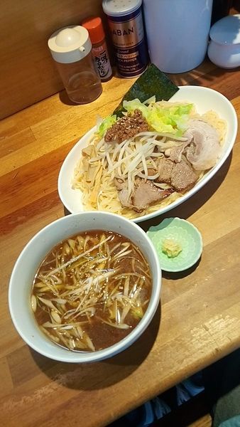 「醬油つけ麵（中盛）７８０円」@自家製麺 火の鳥73の写真