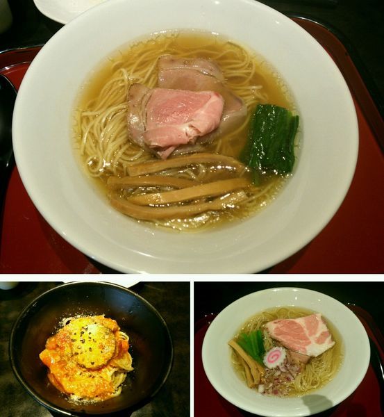 「鴨そば（宴会コースの〆）」@鶏そば なんきち 東京店の写真