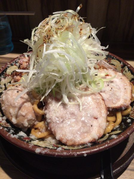 「爆盛油脂麺 ＋ ネギ」@らーめん 平太周 味庵 西大島店の写真