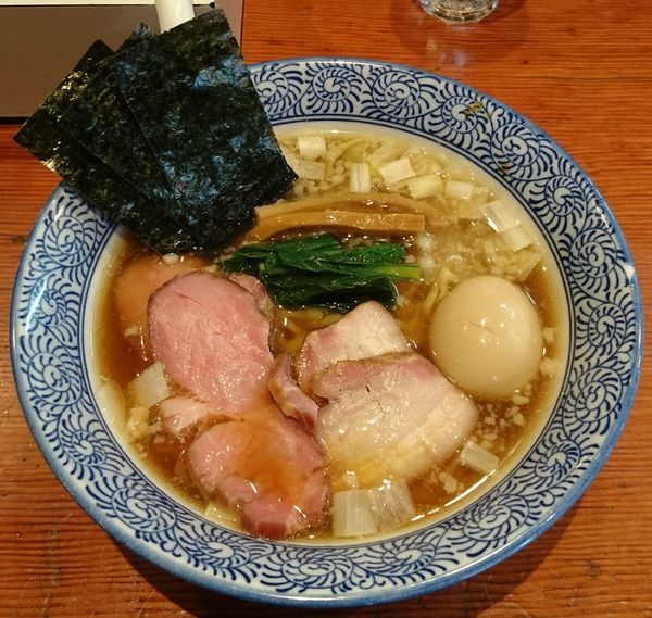 「特製手揉み中華蕎麦(醤油)」@麺処 ほん田の写真