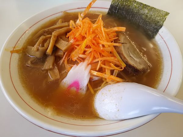 「ねぎ中華　（大盛り：サービス券）」@くるまやラーメン 松本渚店の写真