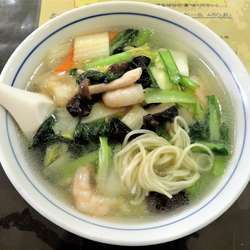 海老そば（840円）