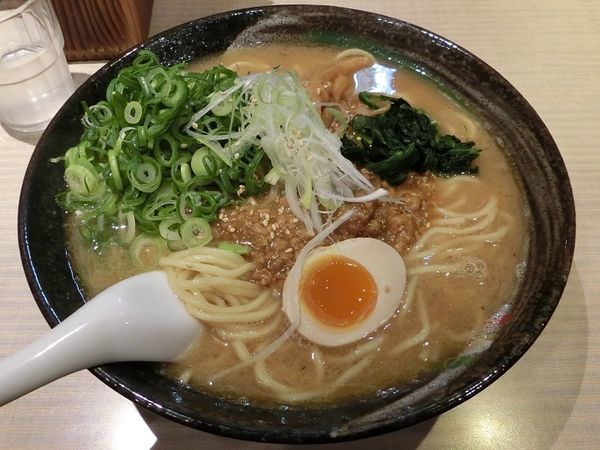 「肉味噌そば大盛+九条ネギ」@麺や鐙壱番の写真