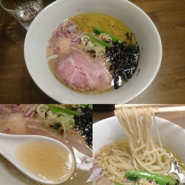 「鮮魚の潮そば」@CLAM＆BONITO貝節麺RAIKの写真