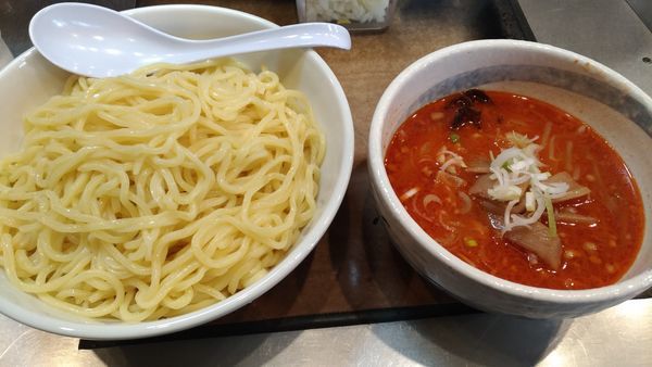 「辛味噌つけ麺」@天空の写真