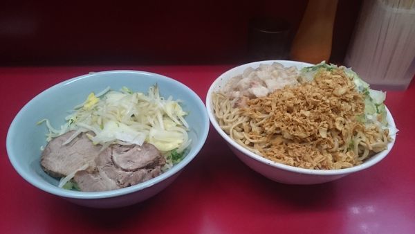 「大・ねぎ汁なし(アブラ)￥９４０」@ラーメン二郎 中山駅前店の写真