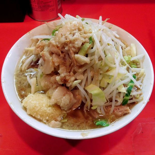 「小ラーメン（700円）麺柔らかめ＋ニンニク・アブラ」@ラーメン二郎 府中店の写真