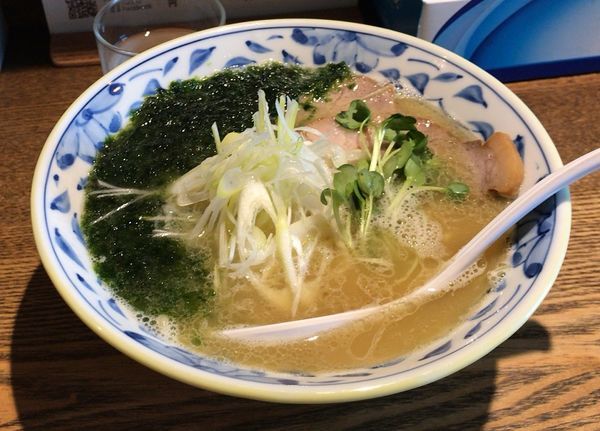 「青海苔らーめん(期間限定)塩(850円)」@麺部 しば盛の写真