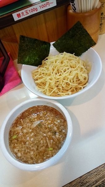 「三刀流かさね味わいつけ麺750円」@麺屋 賢太郎の写真