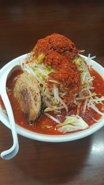 「ガリブタメン2号野菜増しニンニク増し3辛」@ガリブタメン2号の写真