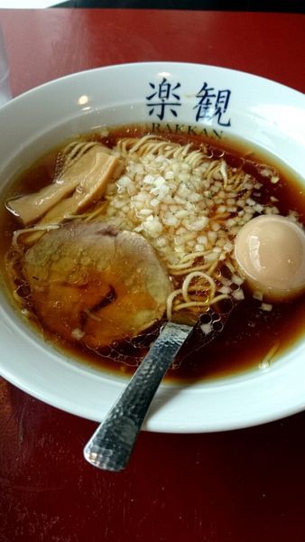 「琥珀（７５０円）＋味玉（１００円）」@楽観 立川の写真